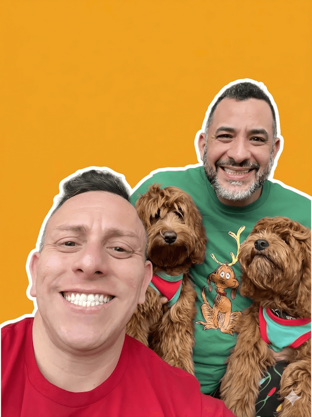 Rick Montero with Leia and Yoda